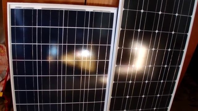 Визуальное отличие 100 ватт солнечной панели моно и поли кристаллах смотреть онлайн