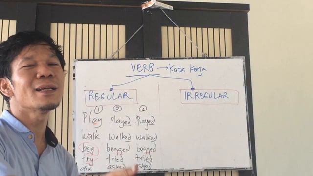 KATA KERJA (verb) || REGULAR VERB & IRREGULAR VERB смотреть онлайн