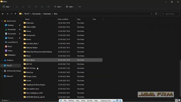 How to uninstall or delete Rainmeter Skins on Windows 11 - Manually delete Rainmeter Skins