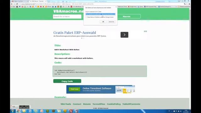 Add A Worksheet With Before - VBA Macros - Tutorial - MS Excel 2007, 2010, 2013 смотреть онлайн