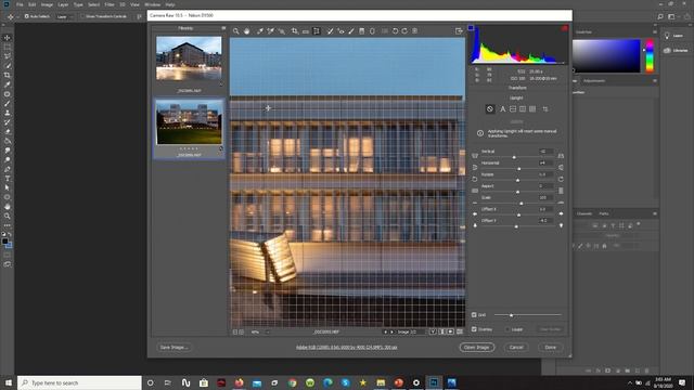 Adobe Photoshop CC Tutorial: Manual Profile Corrections on Camera Raw | 1 and 2 Point Perspective смотреть онлайн