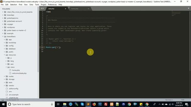 Laravel part-3 (Routes In Laravel) смотреть онлайн