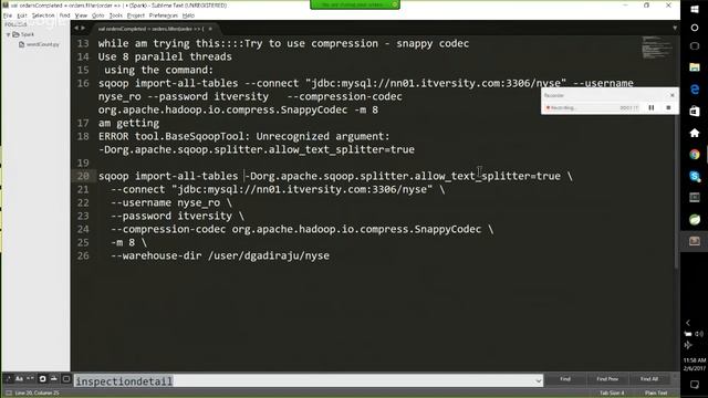 Big Data Certifications Workshop 011 - Sqoop import contd... смотреть онлайн