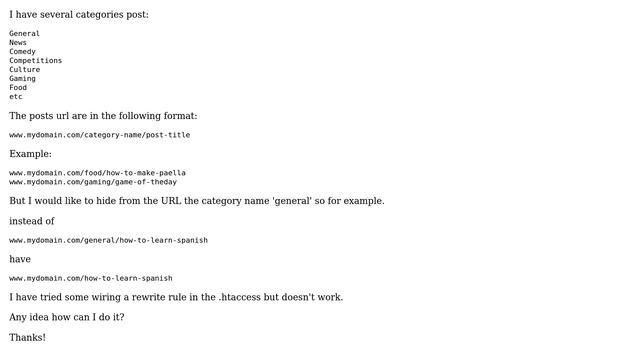 Wordpress: Remove/hide a specify category-name from the url (2 Solutions!!) смотреть онлайн