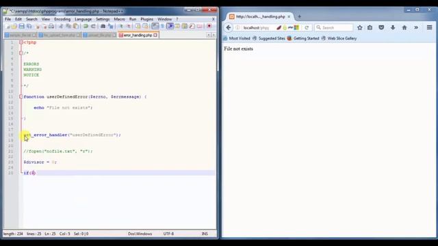 8 Error Handling - Advanced Php Tutorial for Beginners смотреть онлайн