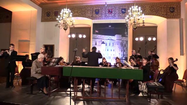 J.S. Bach concerto for flute, violin, harpsichord and orchestra, a-minor., I part смотреть онлайн