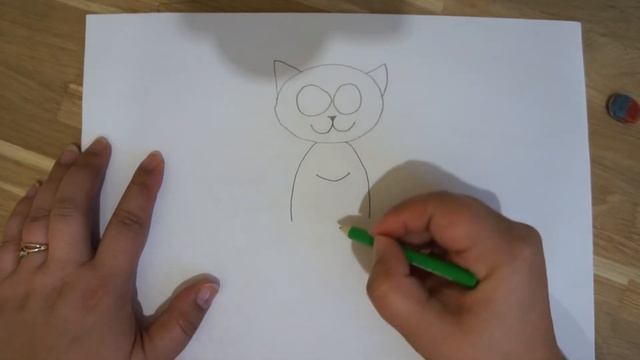 Как рисовать кошку. How to draw a cat. смотреть онлайн