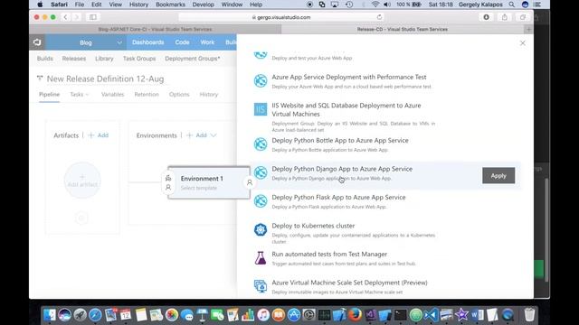 CI/CD pipeline for an ASP.NET Core Application to deploy to Linux with Team Services смотреть онлайн