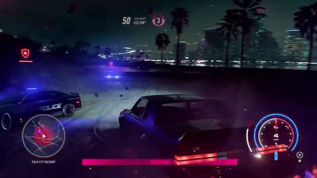 The BIG Muscle takes on the COPS | NFS HEAT | COP CHASE смотреть онлайн