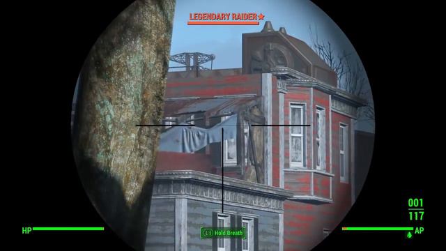 Fallout 4: Sniping a Legendary raider near Bunker Hill смотреть онлайн