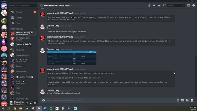 This Steam Support Scam is EVERYWHERE ON DIscord смотреть онлайн