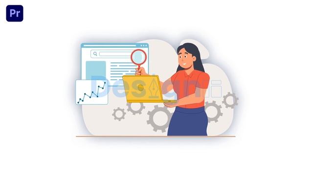 SEO Animation Scene Premiere Pro Template смотреть онлайн