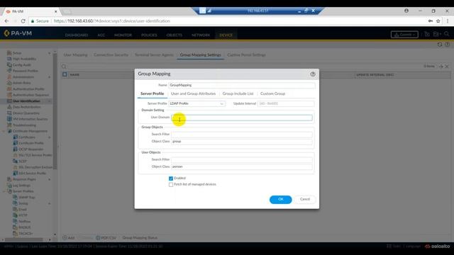 Setup & Configure Active Directory Authentication (LDAP) In The PaloAlto