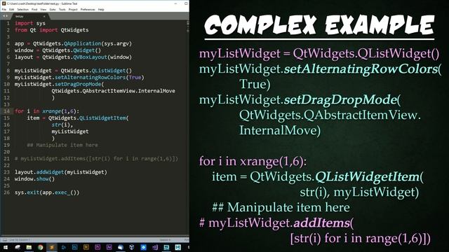 PySide + PyQt | QListWidget in 3 Minutes смотреть онлайн