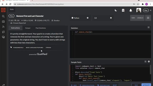 Learn python with codtogether. Codewars number#1 kata смотреть онлайн