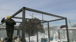 Стоянка для техники/Строим бытовку 6 х 2.4/Строительный вагончик своими руками/Часть 1/ г. Тамбов