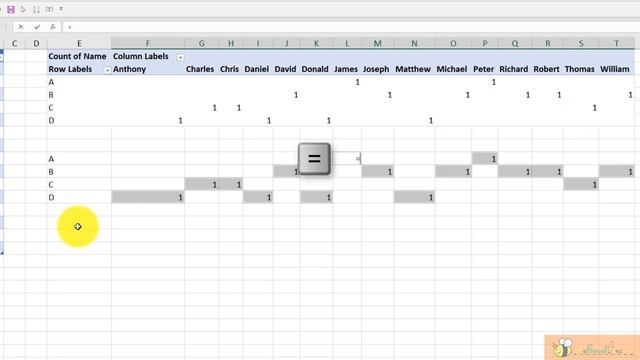 Unstack Data with Pivot Table in Excel смотреть онлайн