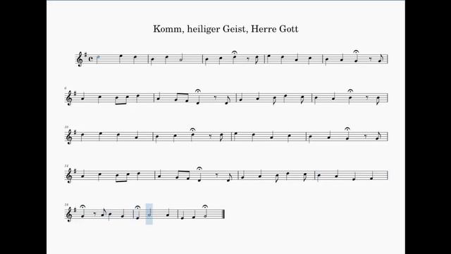 Bach - Orgelbüchlein #43 - "Komm, heiliger Geist, Herre Gott" for organ - composed by Francisco Lun смотреть онлайн