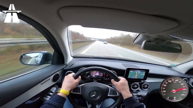 Mercedes GLC 250 4MATIC 210 Hp?TOP SPEED DRIVE GERMAN DEUTSCHE AUTOBAHN ТЕСТ ДРАЙВ TEST Acceleratio