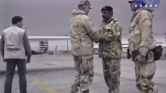 Gulf War Operation Desert Storm - Schwarzkopf and Al-Sabah Bid Farewell смотреть онлайн