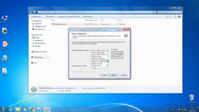 Установка драйверов для Flashtool installing drivers смотреть онлайн