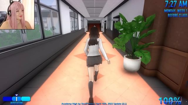 Дочь бати яндере пошла по стопам отца в Яндере симулятор Yandere Simulator - Academy High. Часть 3.