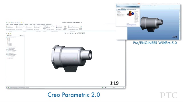 Creo Vs. ProE - интерфейс