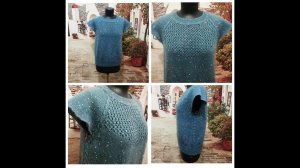 Джемпер спицами регланом сверху из пряжи Ализе ангора голд стар. Часть 3. Подрезы,  перед и спинка.