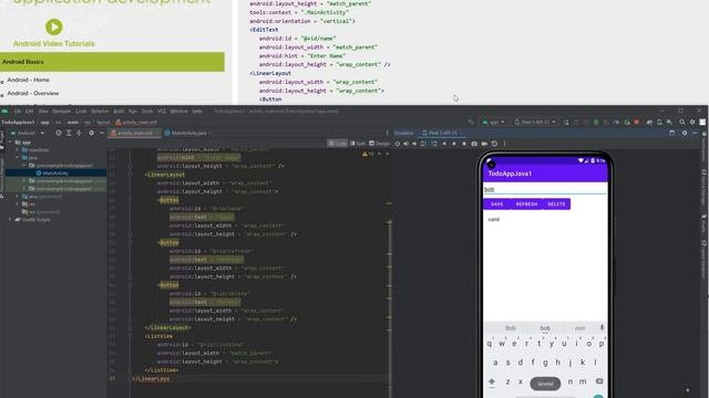 Android App To Do list Add Remove Java смотреть онлайн