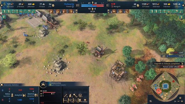 French Army SHOCKS Aggressive Mongols! - French vs Mongols - Ranked (MP) смотреть онлайн