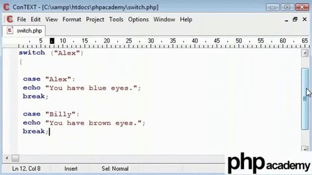PHP switch statement in hindi language смотреть онлайн