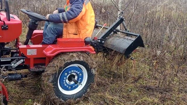 TZR T15 Проходим фрезой целину смотреть онлайн