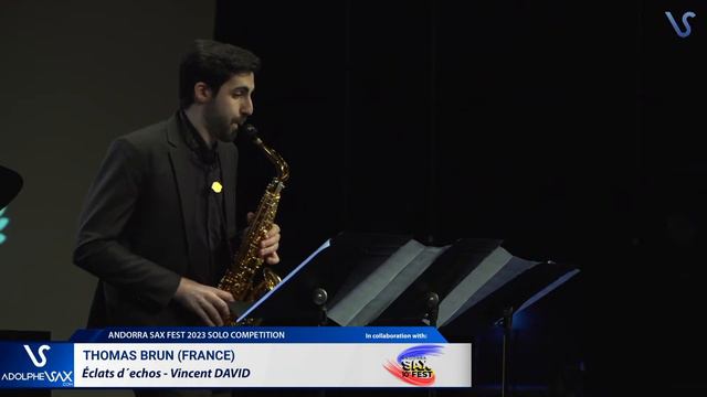 SEMIFINAL SAXFEST 2023: Tomas Brun (France) plays Éclats d´echos, Vincent DAVID смотреть онлайн