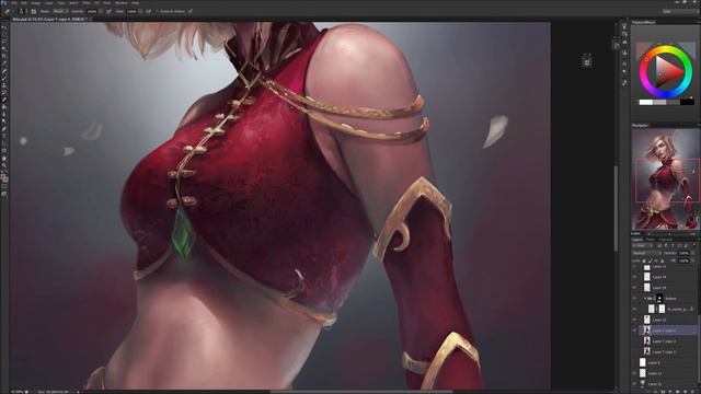 Atia | Digital Painting Process смотреть онлайн