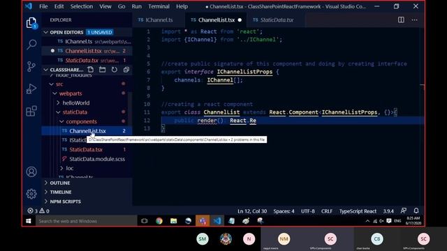 How to use React in SharePoint Framework (SPFX) explained in telugu смотреть онлайн