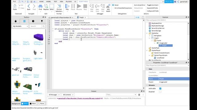 Roblox Studio How To Make A Height Bar. смотреть онлайн