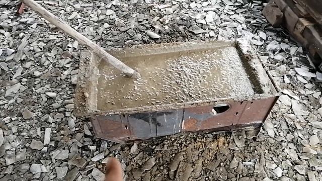 Что можно сделать из битого шифера/Вторая жизнь шифера/пол из старого шифера