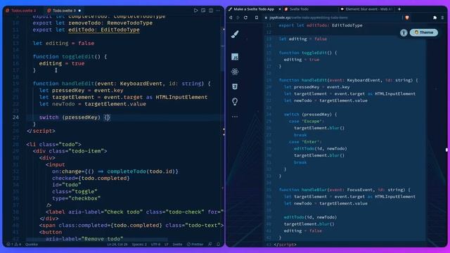 Make a Svelte Todo App #11 - Editing Todo Items смотреть онлайн