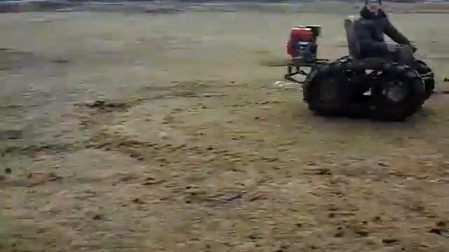 Снегоход "ИВАН" на резиновых гусеницах самодельный смотреть онлайн