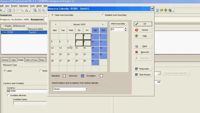 Primavera P6 create personal calendar смотреть онлайн