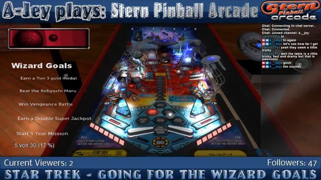 Stern Pinball Arcade - Star Trek: Earn a Tier 3 gold medal (Wizard Goal) смотреть онлайн
