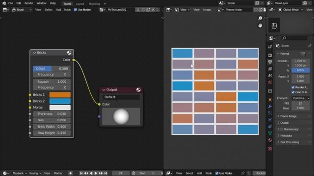 【Blender: テクスチャー講座】第1回：Bricks Node (ブリックスノード） смотреть онлайн