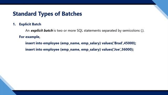 36. Batch in T-SQL | SQL Server Tutorial in Hindi смотреть онлайн
