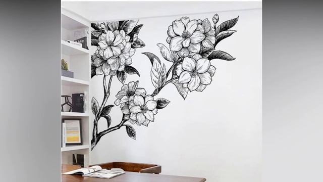 Black and White Wall Stickers for Interior Wall Design - Vinyl Wall Decals смотреть онлайн