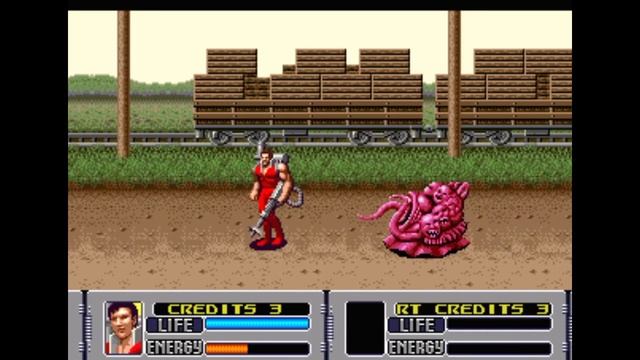 Sega Mega Drive 2 (Smd) 16-bit Alien Storm Mission 1 Save the people