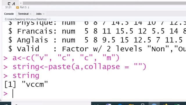 How to convert a vector to a string of one element in R смотреть онлайн