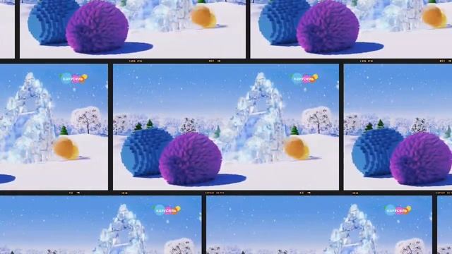 Карусель зимняя заставка в эффектах (24.01.2023) смотреть онлайн