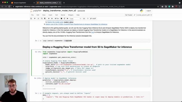Deploy a Hugging Face Transformers Model from S3 to Amazon SageMaker смотреть онлайн