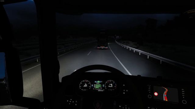 Euro Truck Simulator 2 Iberia night drive смотреть онлайн