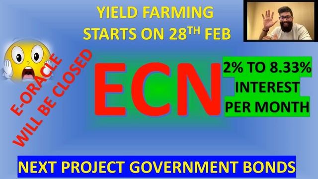 E-ORACLE / ECN LATEST UPDATES YIELD FARMING WILL START ON 28TH FEB 22, AND FEATURES PROJECT IN TAMI смотреть онлайн